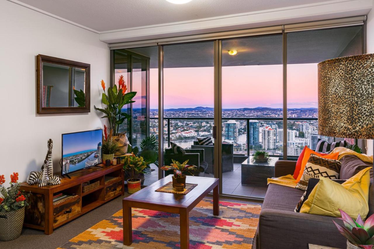 African Escape On Level 38 - Balcony With Views Brisbane Exterior foto
